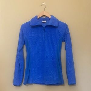 Columbia Blue Quarter-zip Fleece size xs